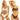 Women Adjustable Shoulder Straps Bikini Sexy Swimwear Printed Mini Camisole Bra Crop Tops with Briefs Underwear Set